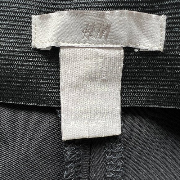 Wide Leg Pants. Black Trouser, High Waist,Pleated. Elastic waistband. Size 14. - Picture 13 of 14